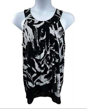 Shannon Ford N.Y Black & White women's size 2XL Sleeveless Top